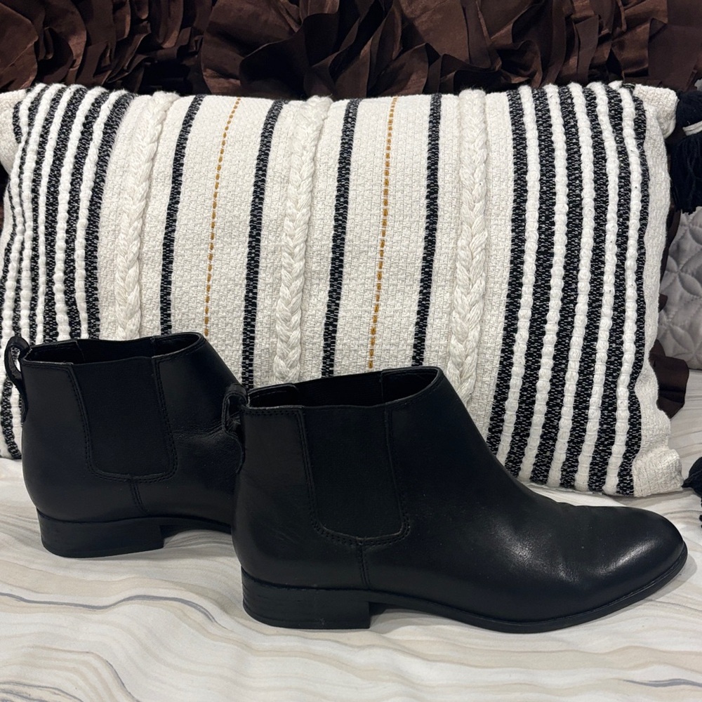 Franco Sarto Black Ankle Boots size 8